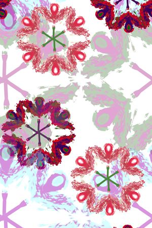 艺术印花花型图片