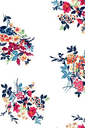 鲜花印花花型图片