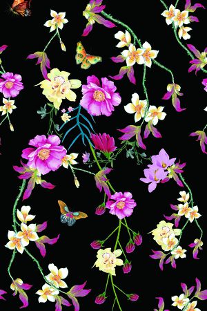 数码花型印花花型图片