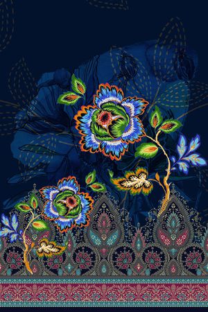 数码花型印花花型图片