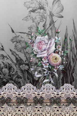 中国风印花花型图片