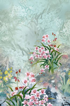数码花型印花花型图片