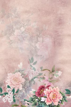 水彩花卉印花花型图片
