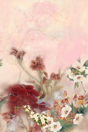 花卉印花花型图片