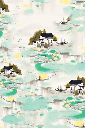 中国风印花花型图片