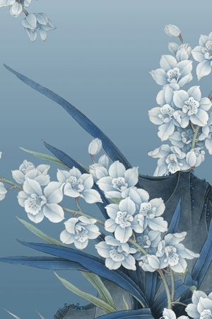 手绘花卉印花花型图片