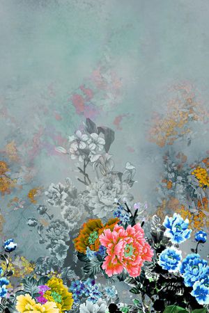 水彩花卉印花花型图片