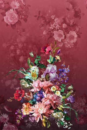 定位花印花花型图片
