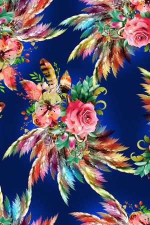 潮牌印花花型图片