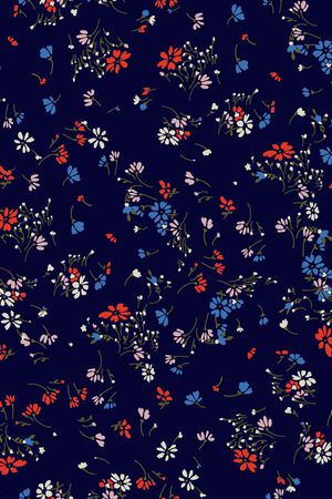 小碎花印花花型图片