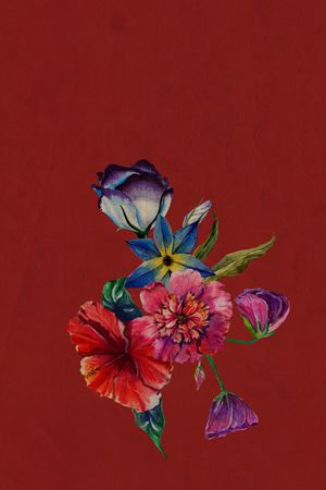 大花印花花型图片