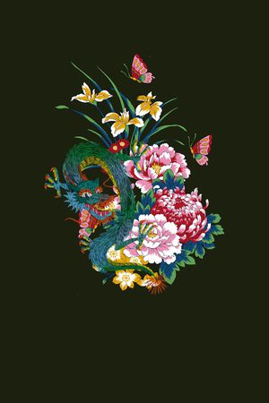 数码花型印花花型图片