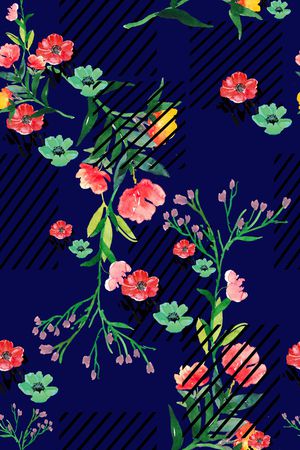 条纹印花花型图片