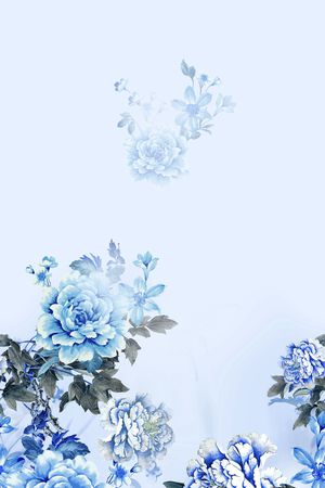 牡丹印花花型图片