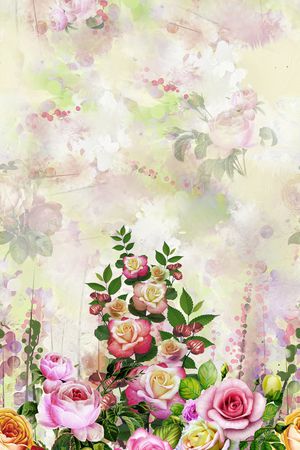 数码花型印花花型图片