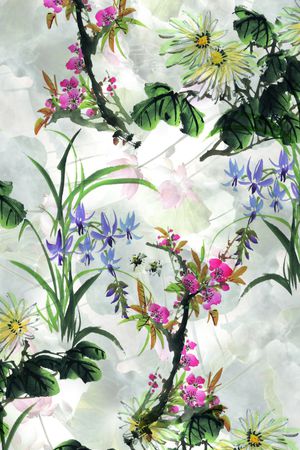 数码花型印花花型图片