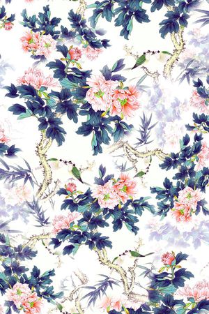 花卉印花花型图片