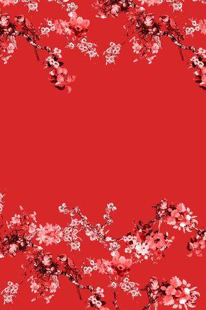 朦胧花卉印花花型图片