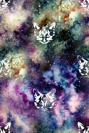 猫印花花型图片