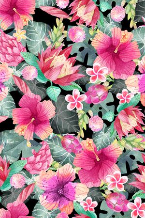 花卉印花花型图片