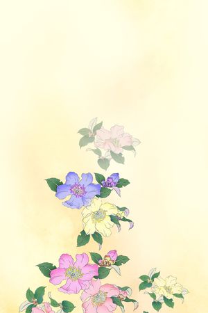 中国风印花花型图片