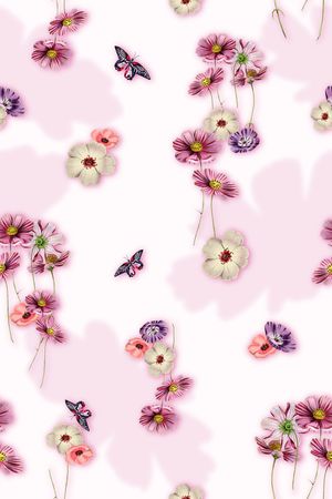 小碎花印花花型图片
