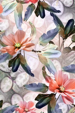 数码花型印花花型图片