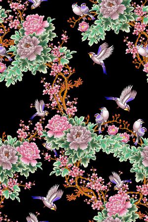 数码花型印花花型图片