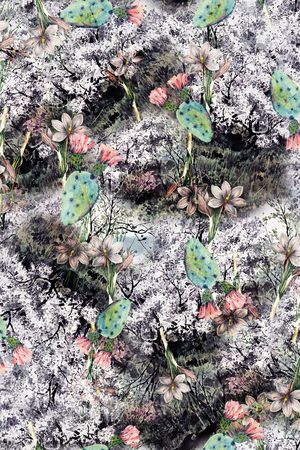数码花型印花花型图片