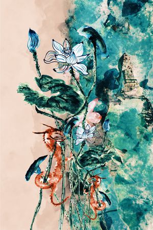 花卉印花花型图片