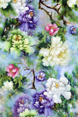 花卉印花花型图片