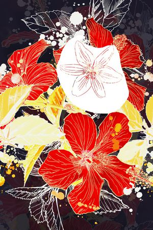 花卉印花花型图片