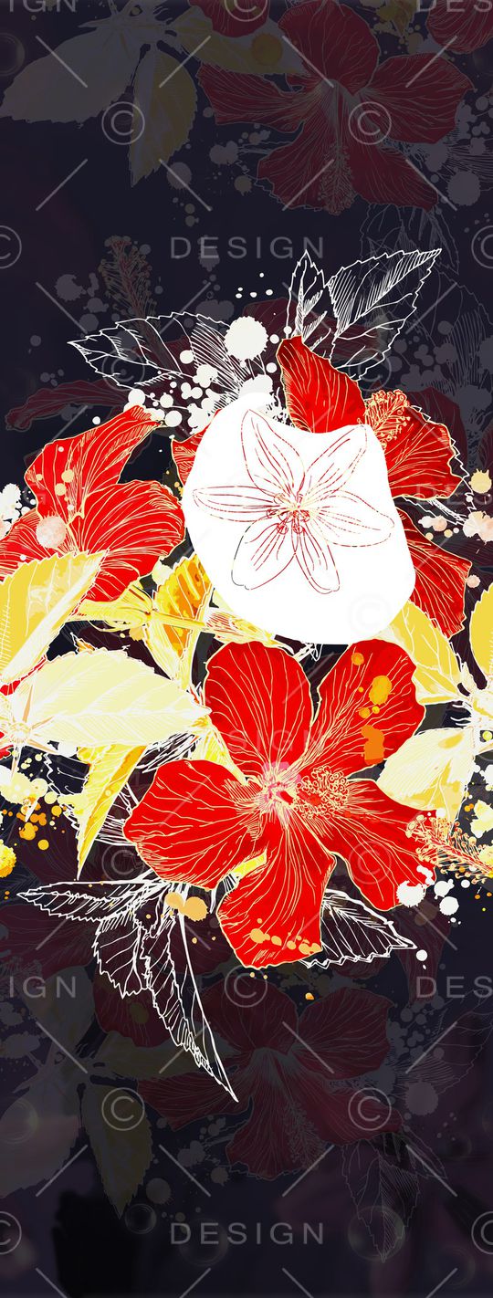 花卉印花花型图片