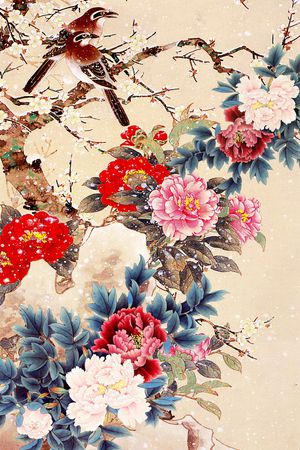 中国风印花花型图片