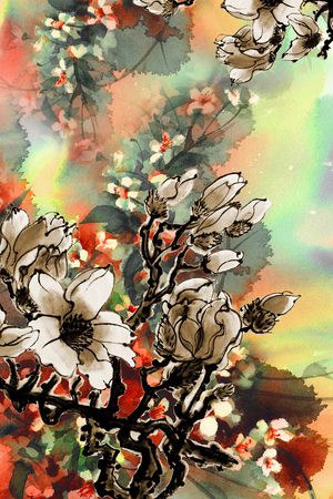 定位花印花花型图片
