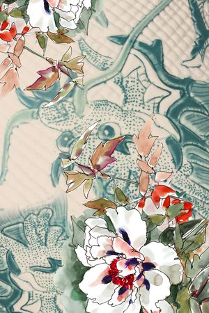 定位花印花花型图片