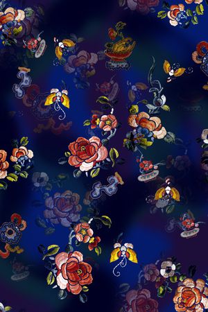 花卉印花花型图片