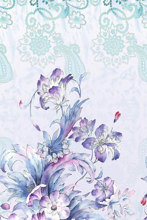 春夏花型印花花型图片